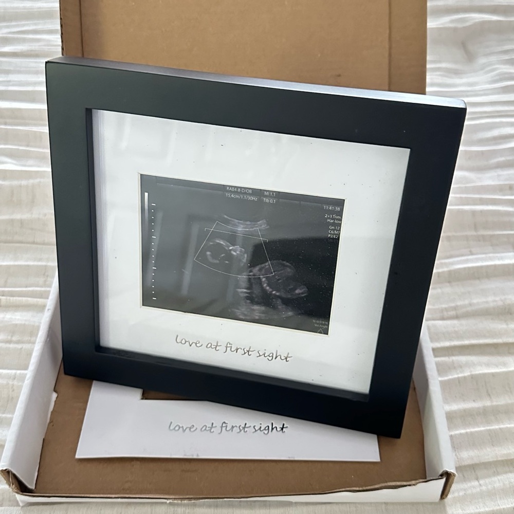Black Picture Frame for  Sonogram